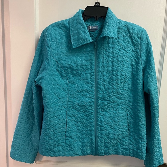 Koret Women's Aqua Quilted Utility Jacket - Picture 2 of 11